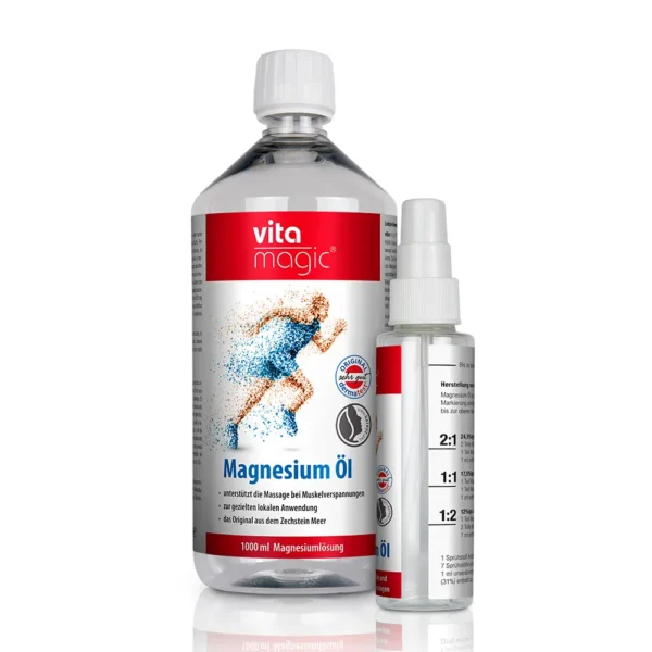 vitamagic® Magnesium Öl 1000ml – Muskelentspannung & Erholung